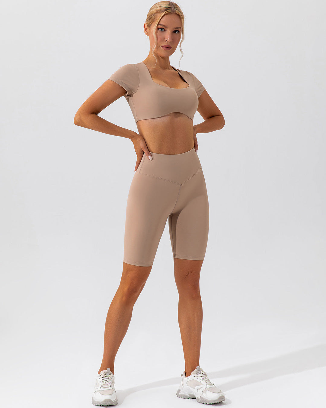 Kaia Biker Shorts - Mocha