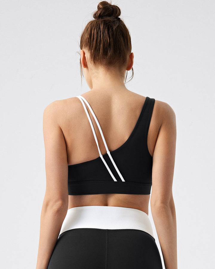 Katarina Sports Bra - Black White