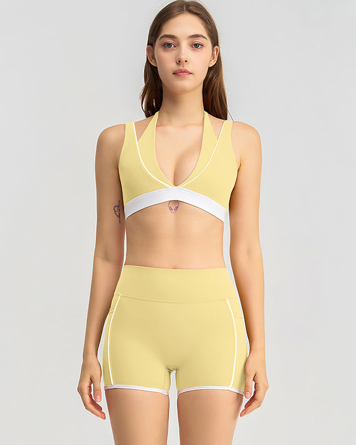 Linnea Seamless Shorts - Yellow