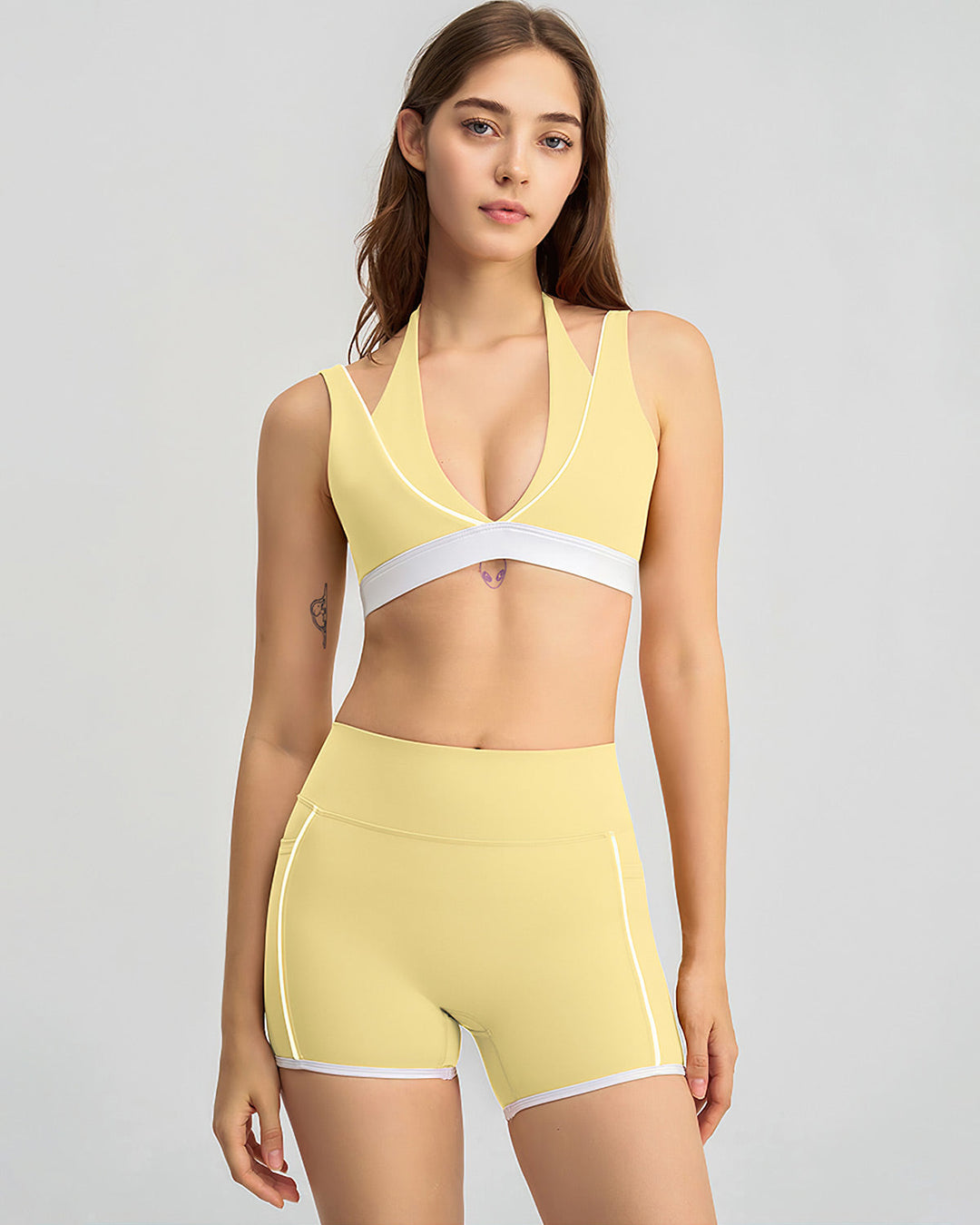 Linnea Seamless Shorts - Yellow