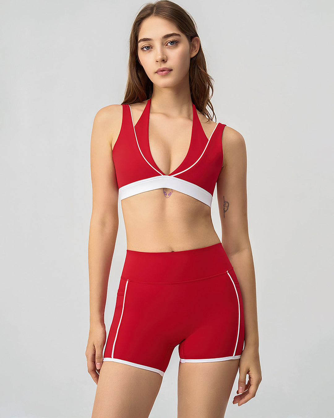 Linnea Sports Bra - Red