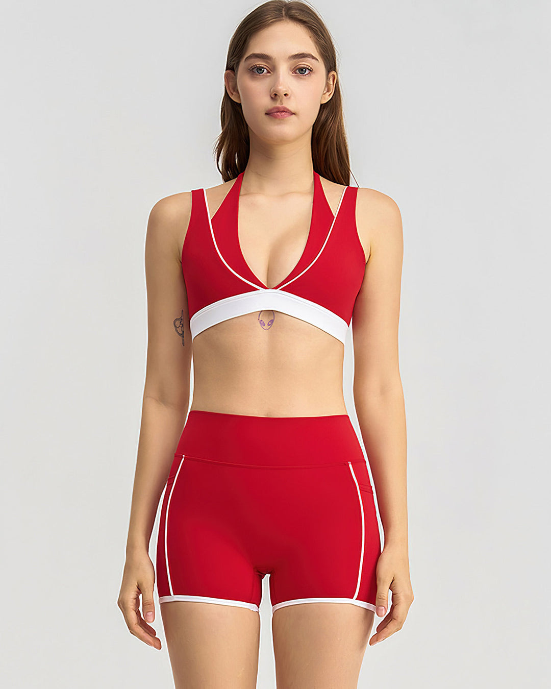 Linnea Sports Bra - Red