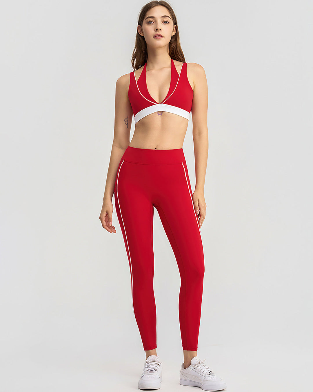 Linnea Sports Bra - Red