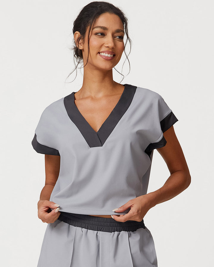Marcella Crop Top - Grey