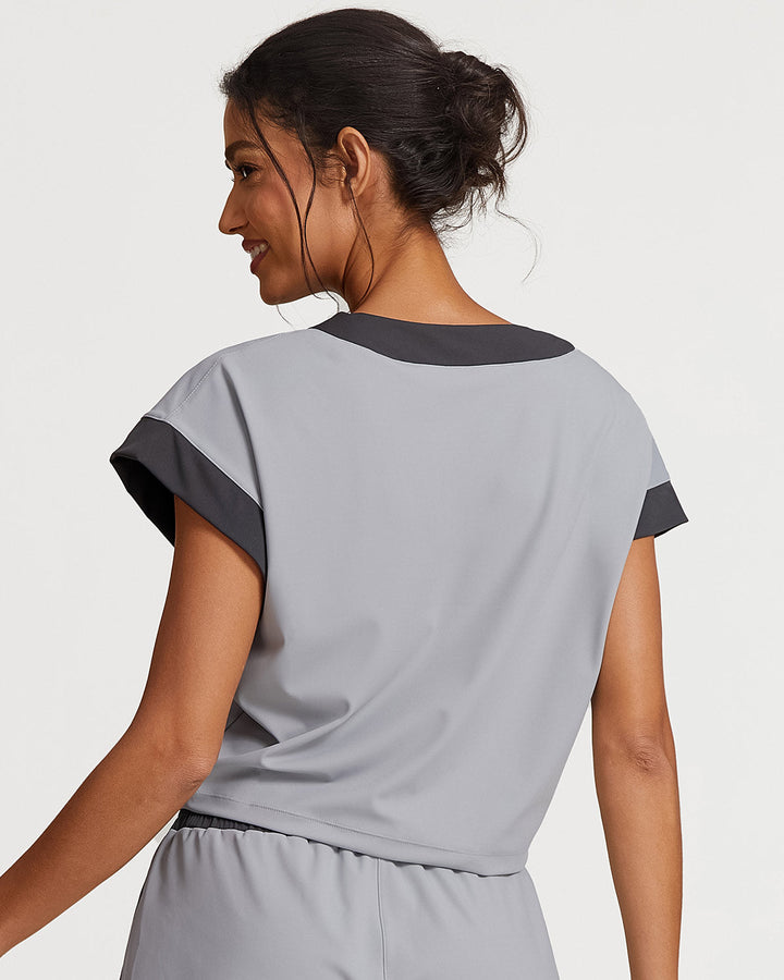 Marcella Crop Top - Grey