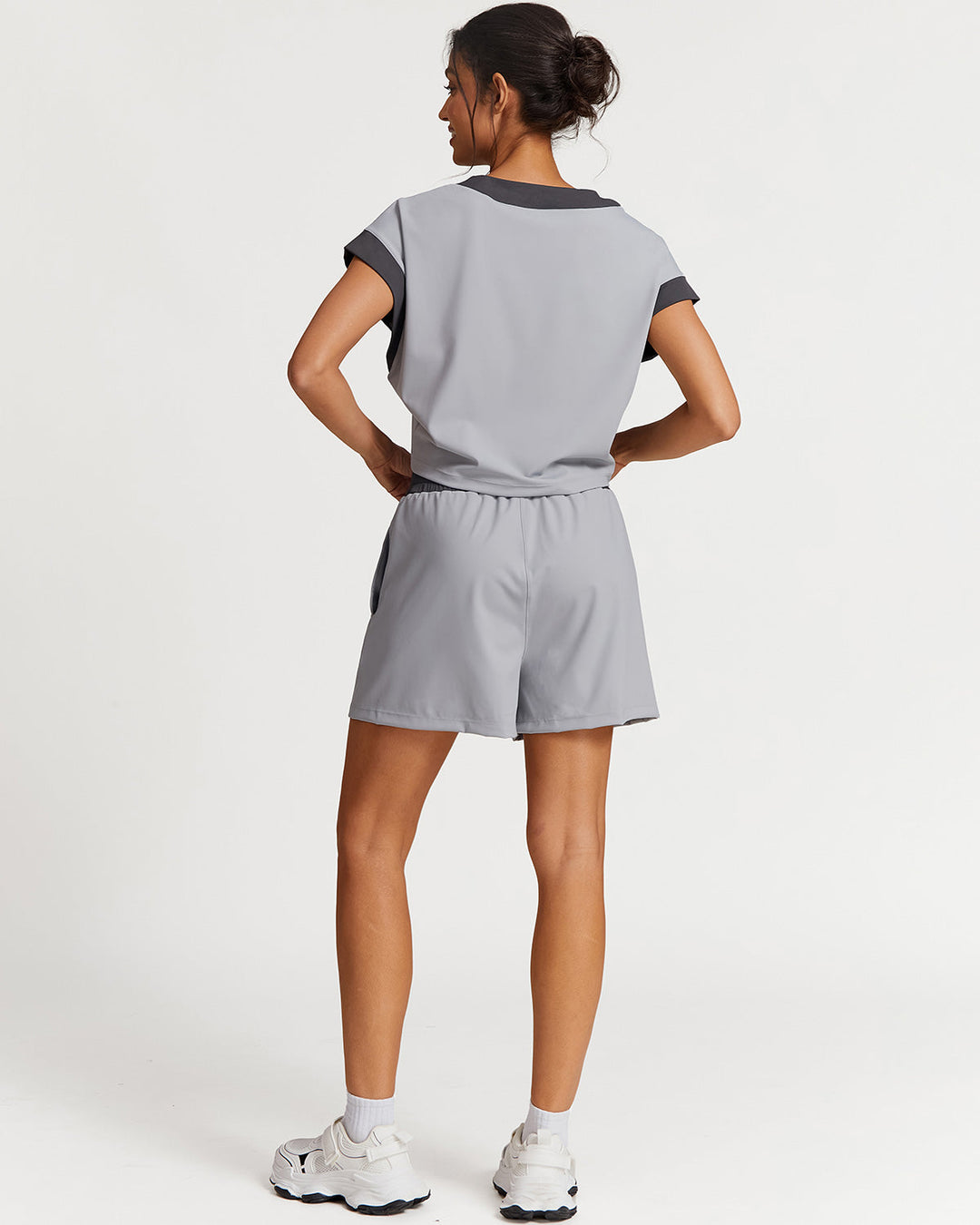 Marcella Crop Top - Grey