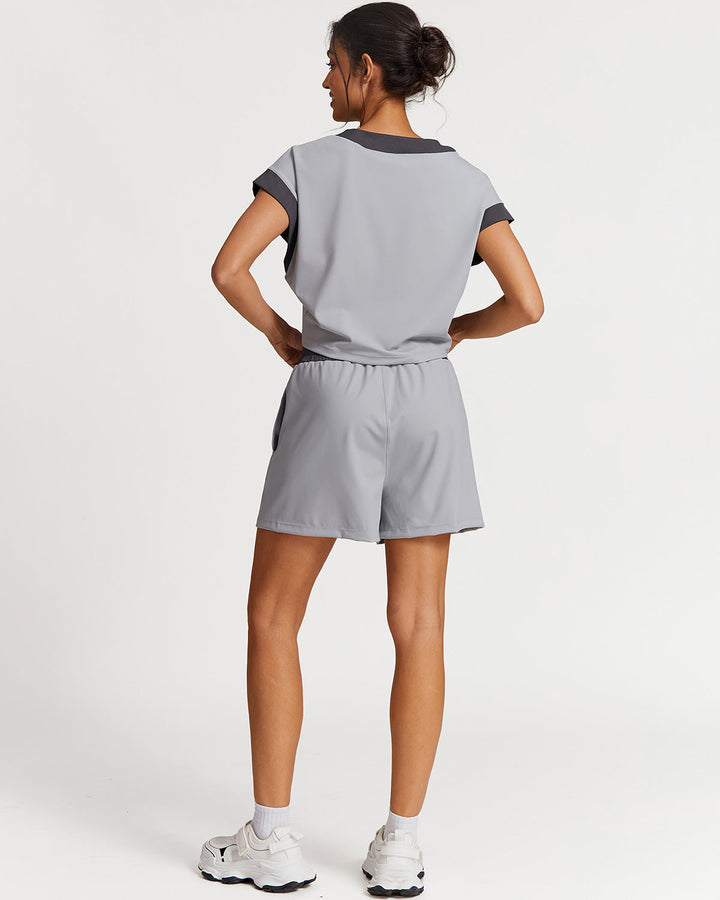 Marcella Crop Top - Grey