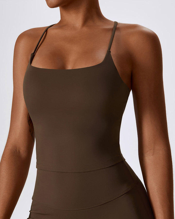 Melisa Crop Top - Brown