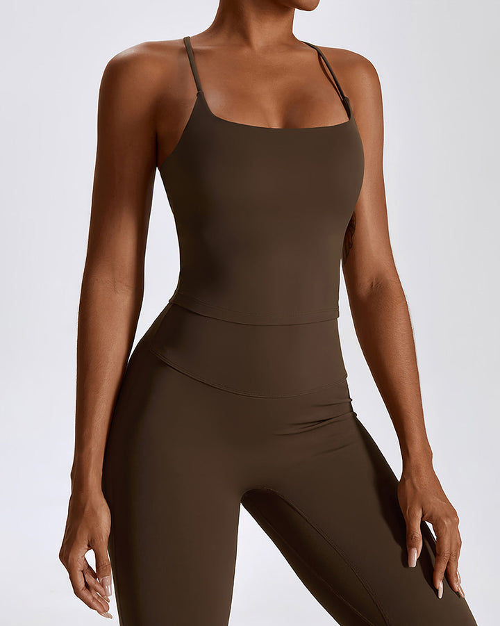 Melisa Crop Top - Brown