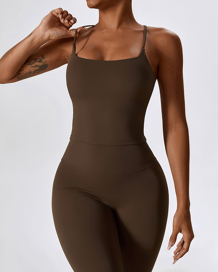 Melisa Crop Top - Brown