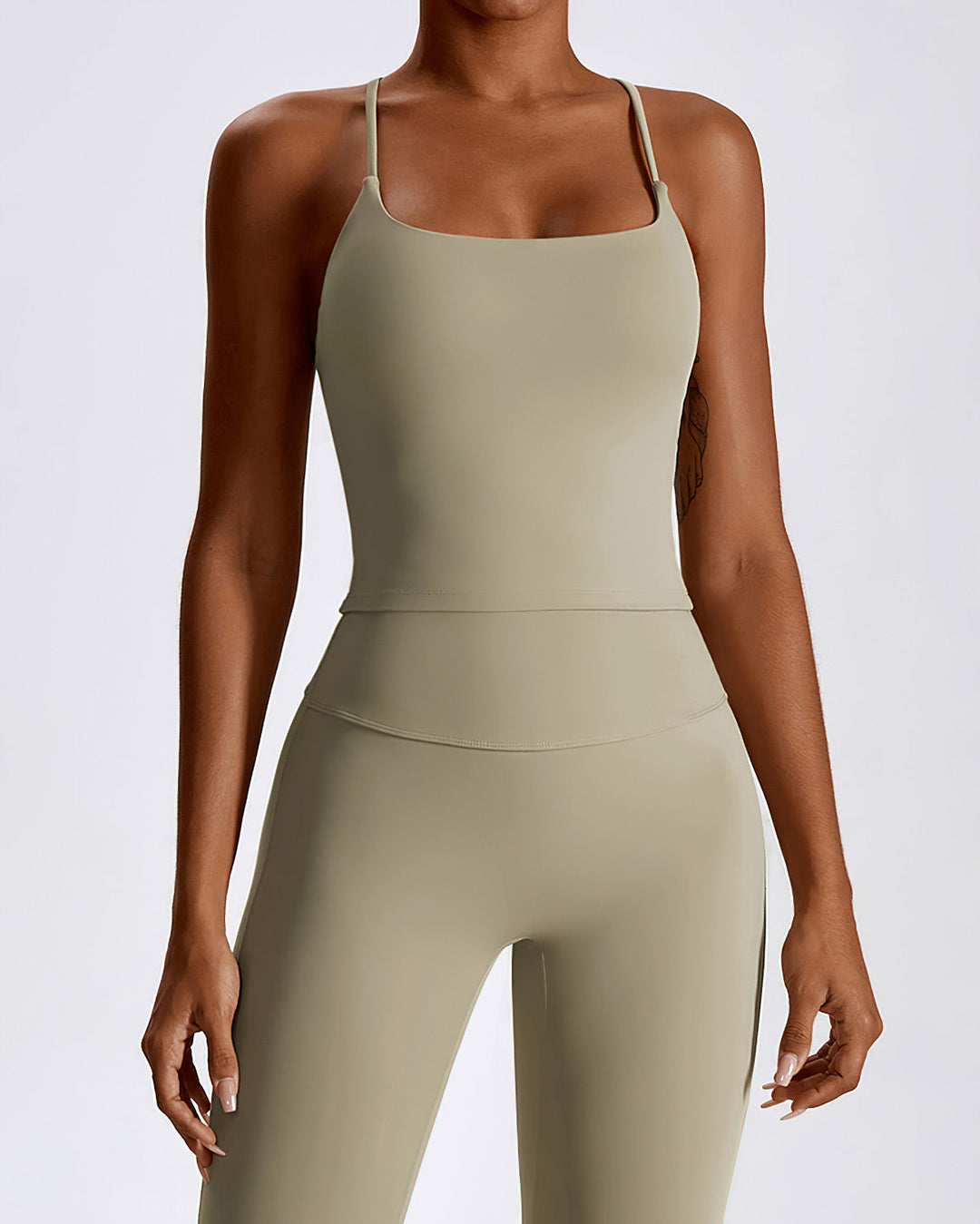 Melisa Crop Top - Khaki