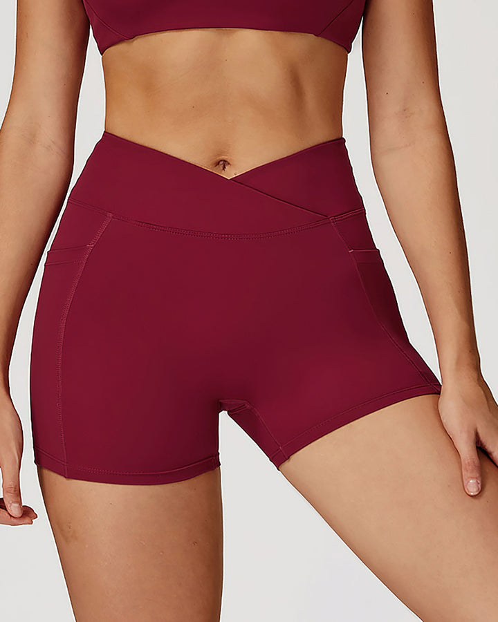 Mila Seamless Shorts - Red