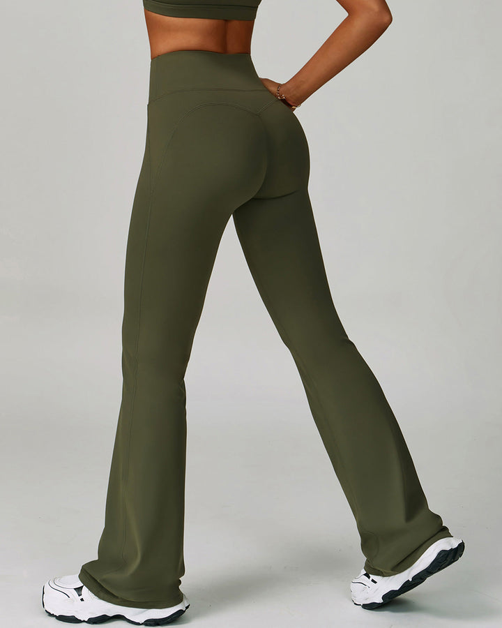 Mira Flare Leggings - Green