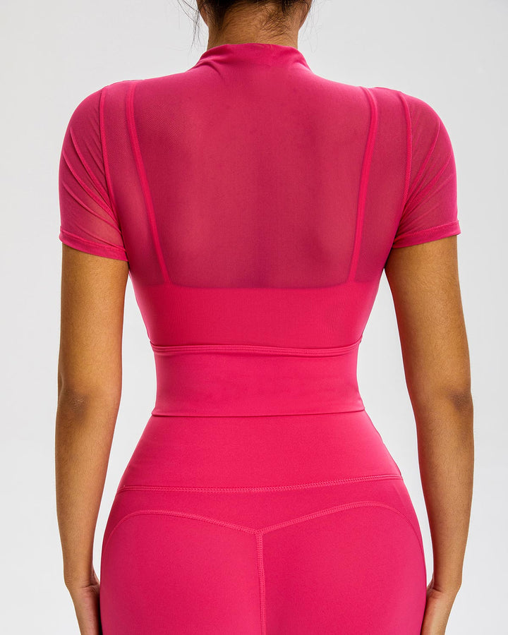 Nola Crop Top - Raspberry