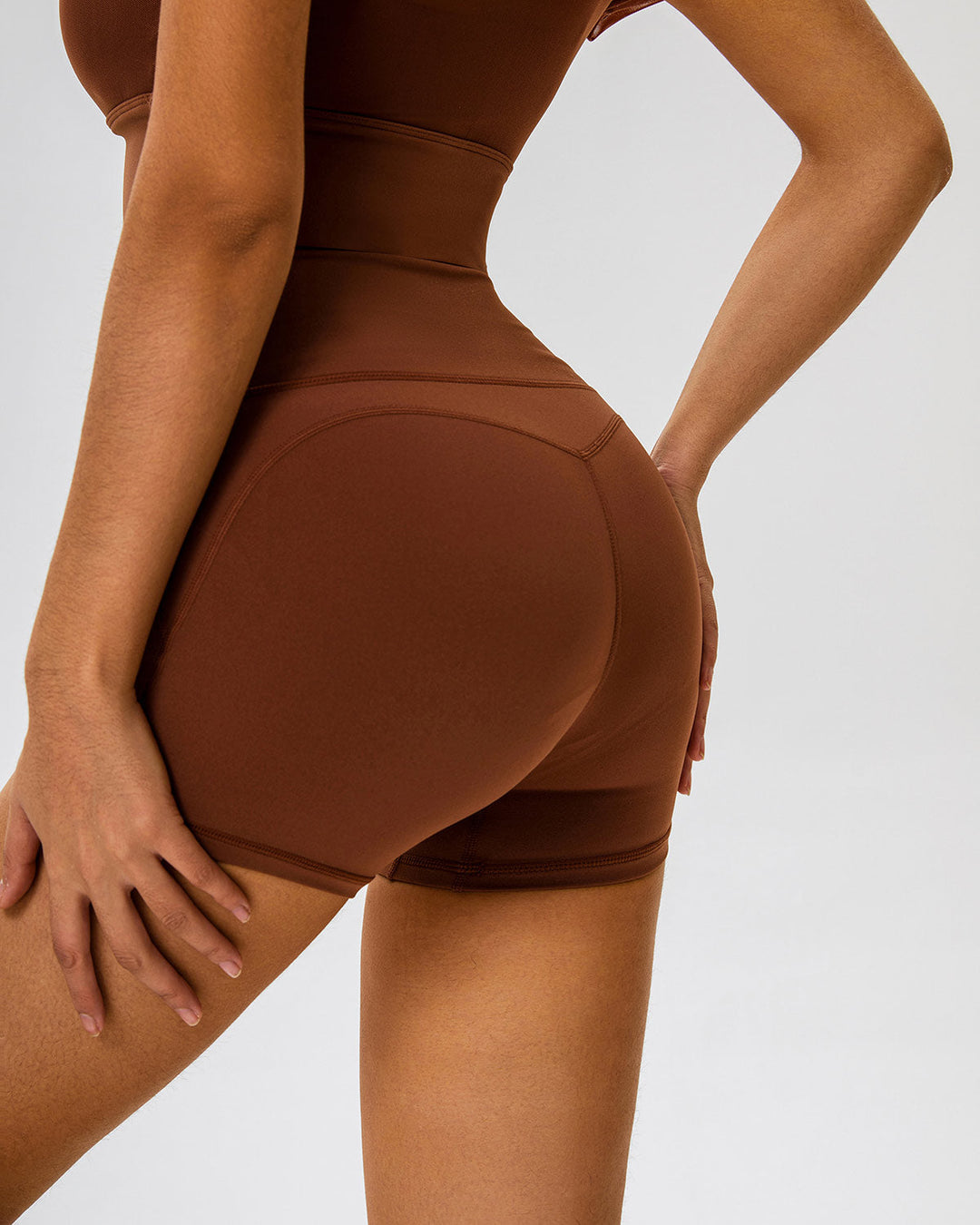 Nola Seamless Shorts - Chestnut