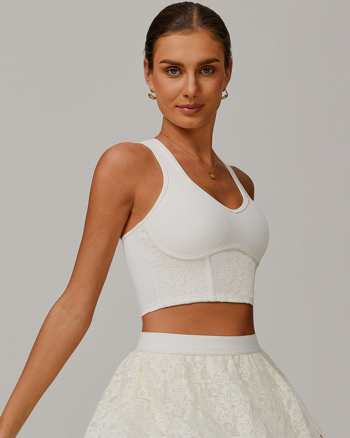 Odessa Crop Top - White