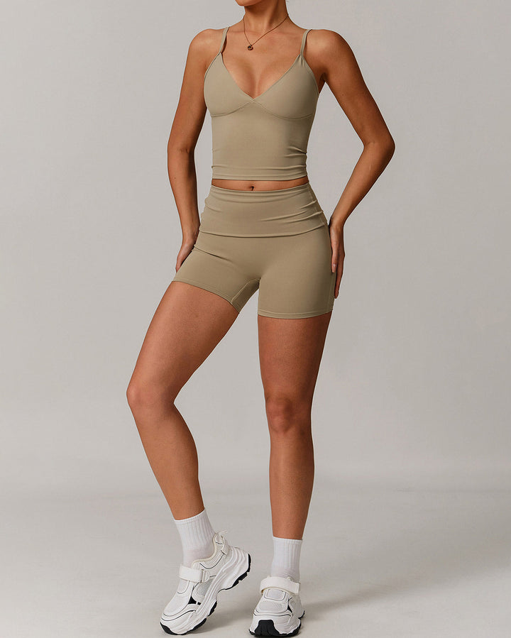 Paloma Crop Top - Khaki