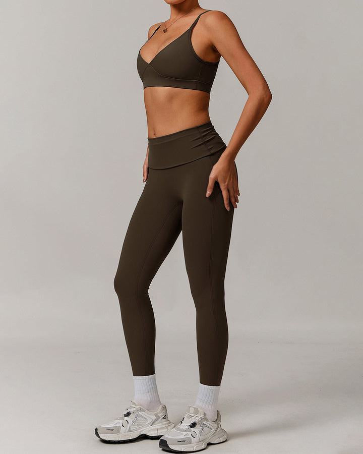 Paloma Seamless Leggings - Brown