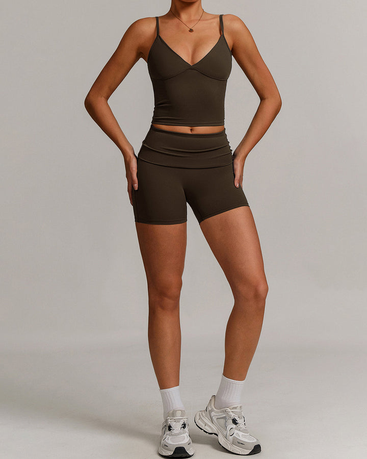 Paloma Seamless Shorts - Brown