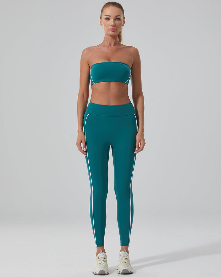 Pearl Seamless Leggings - Teal