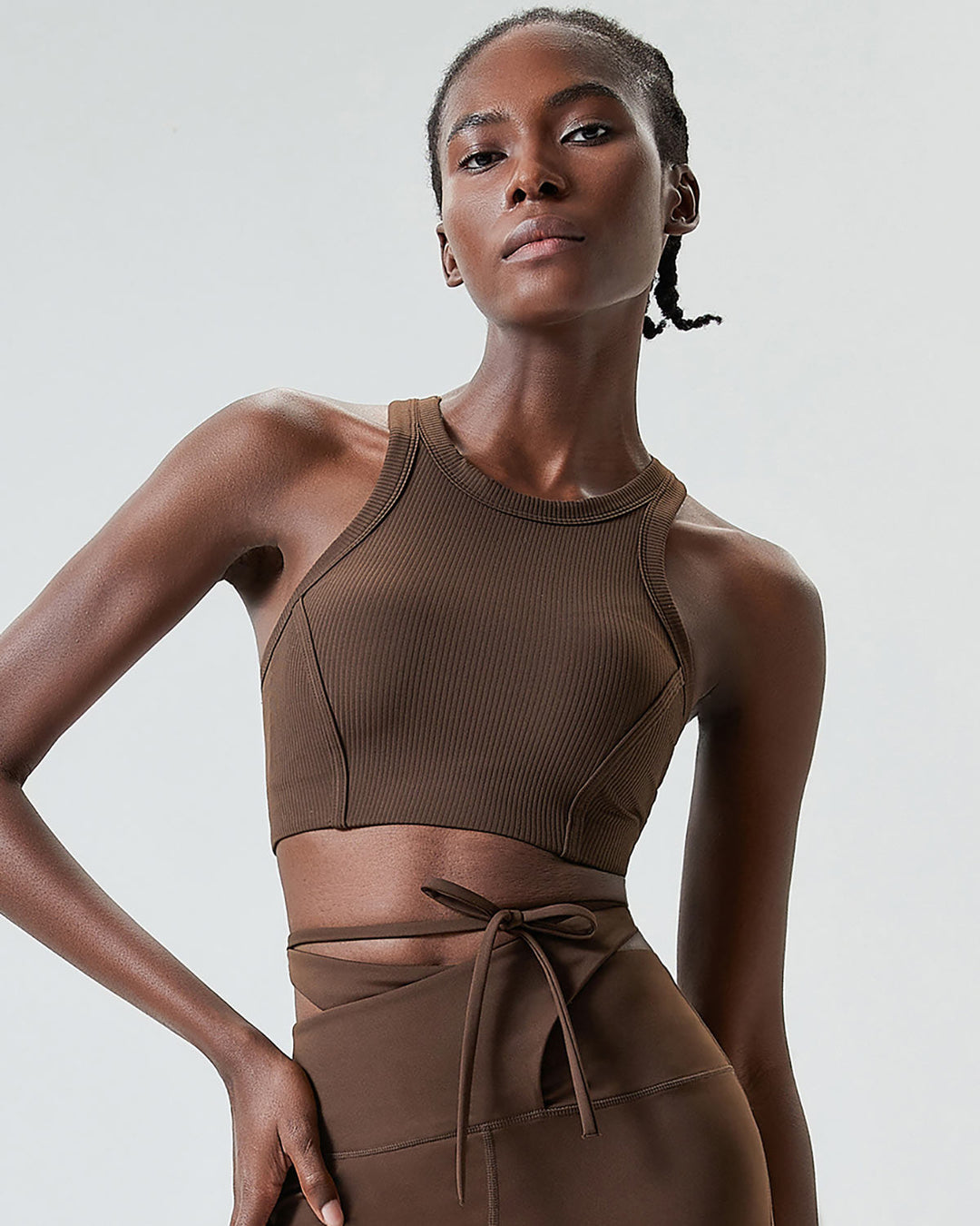 Philomena Sports Bra - Brown
