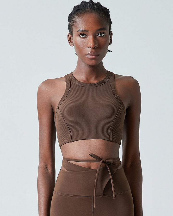Philomena Sports Bra - Brown
