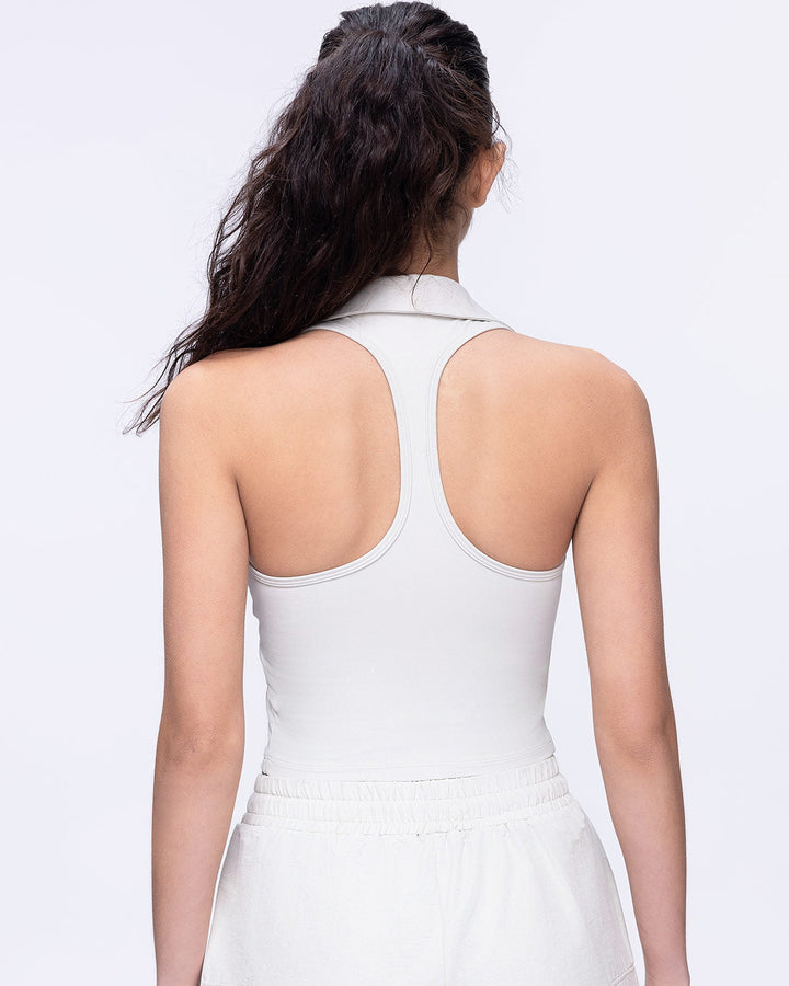 Phoebe Crop Top - Cloud