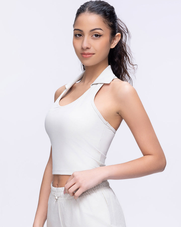 Phoebe Crop Top - Cloud