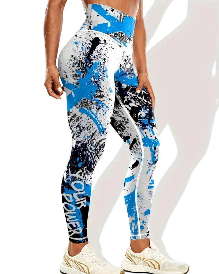 Power Up Leggings - Blue