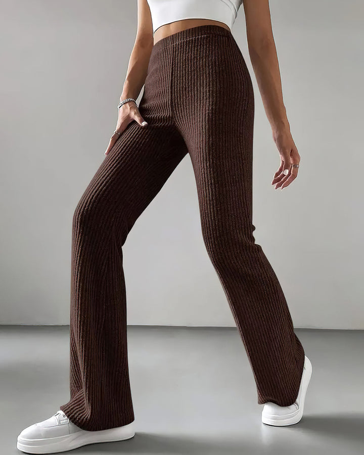 Quiana Knit Leggings - Brown
