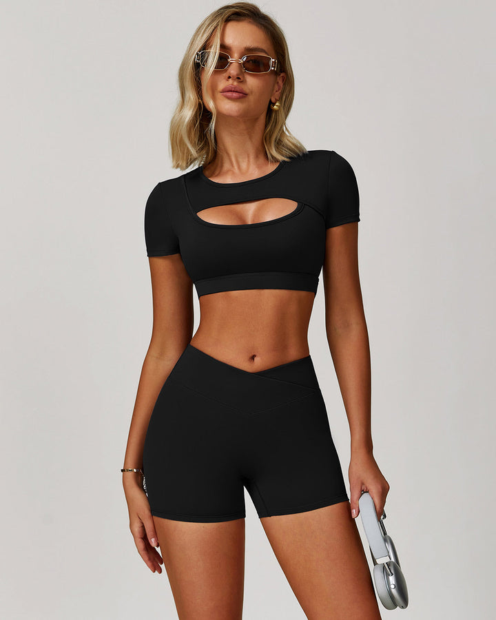 Quinlan Crop Top - Black