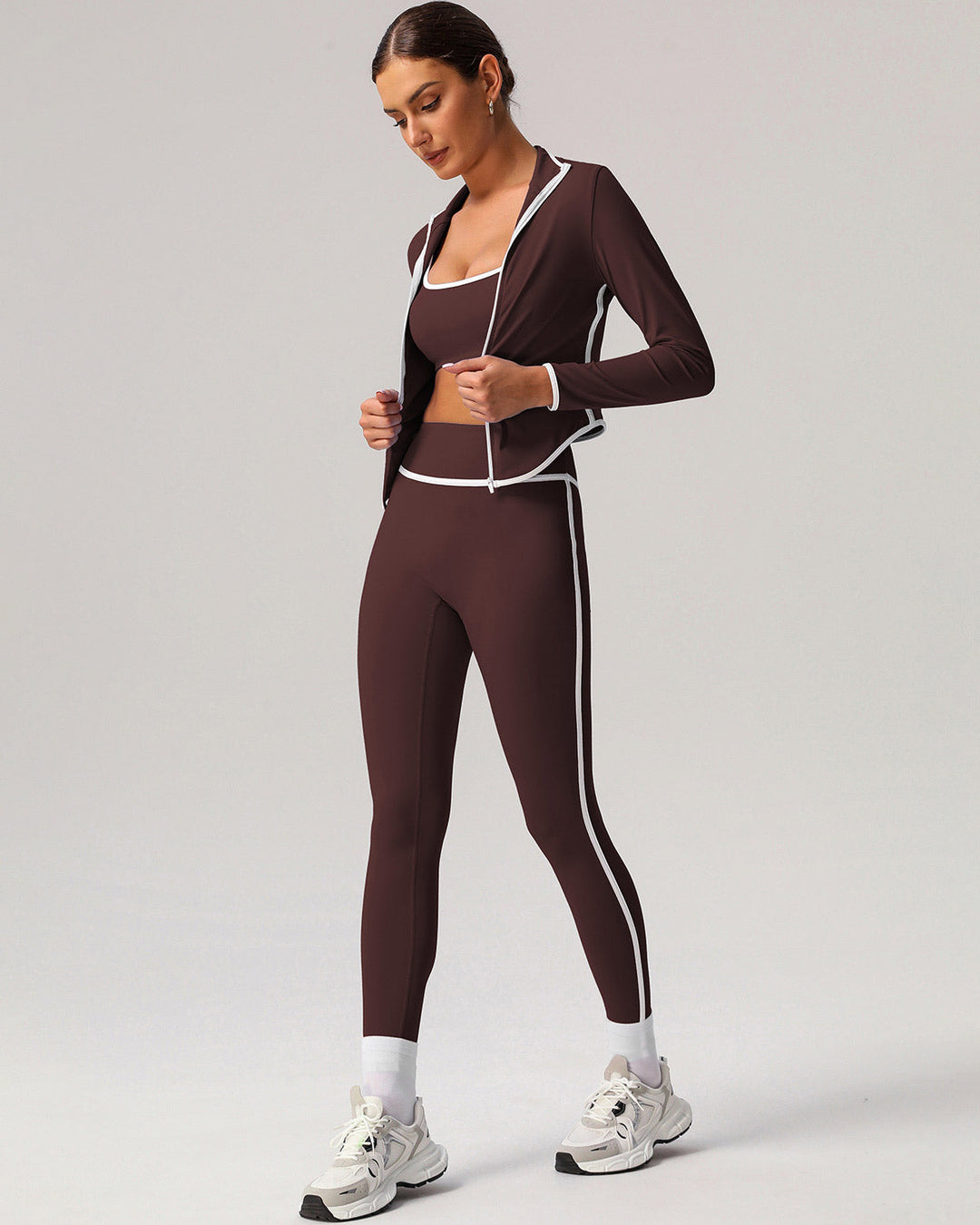 Raina Seamless Leggings - Brown
