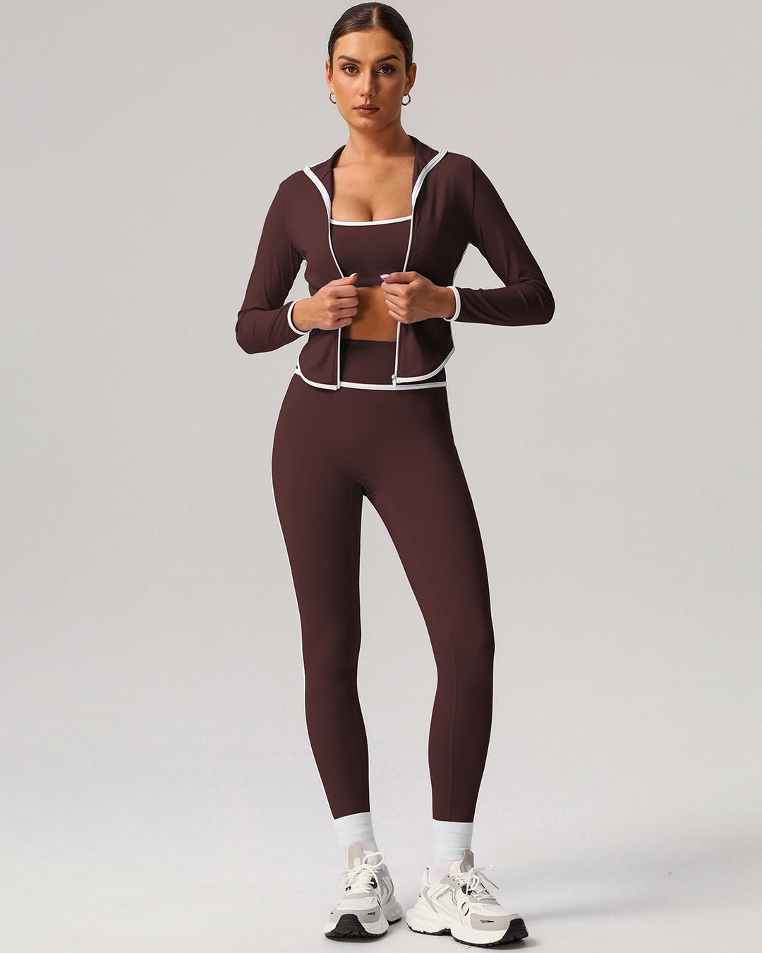 Raina Seamless Leggings - Brown
