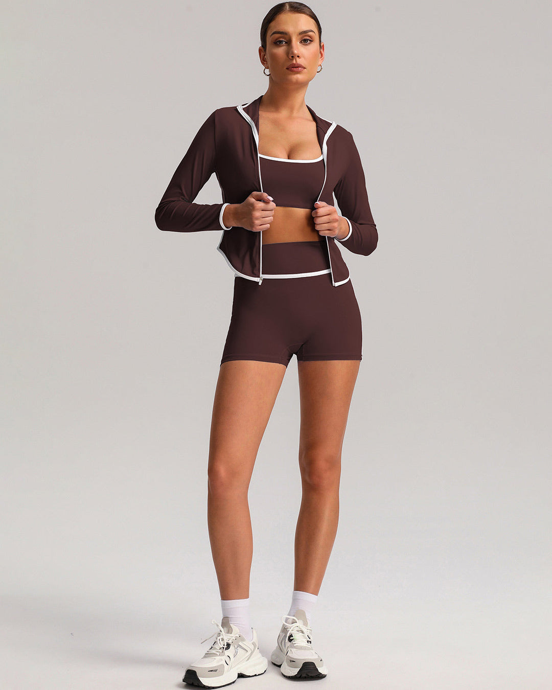 Raina Seamless Shorts - Brown
