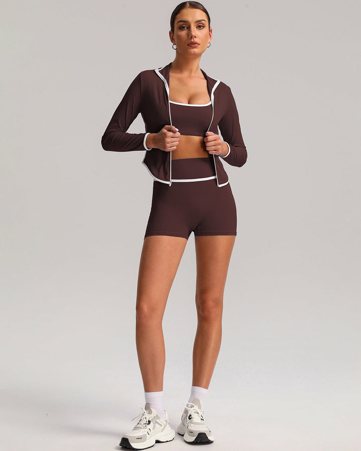 Raina Seamless Shorts - Brown