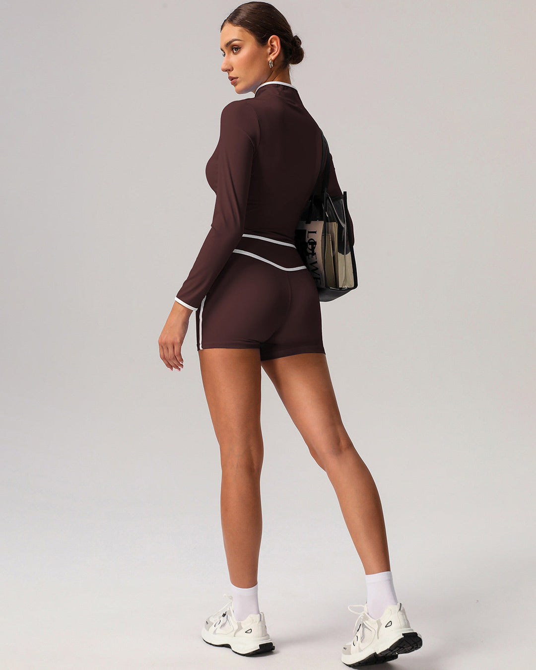 Raina Seamless Shorts - Brown