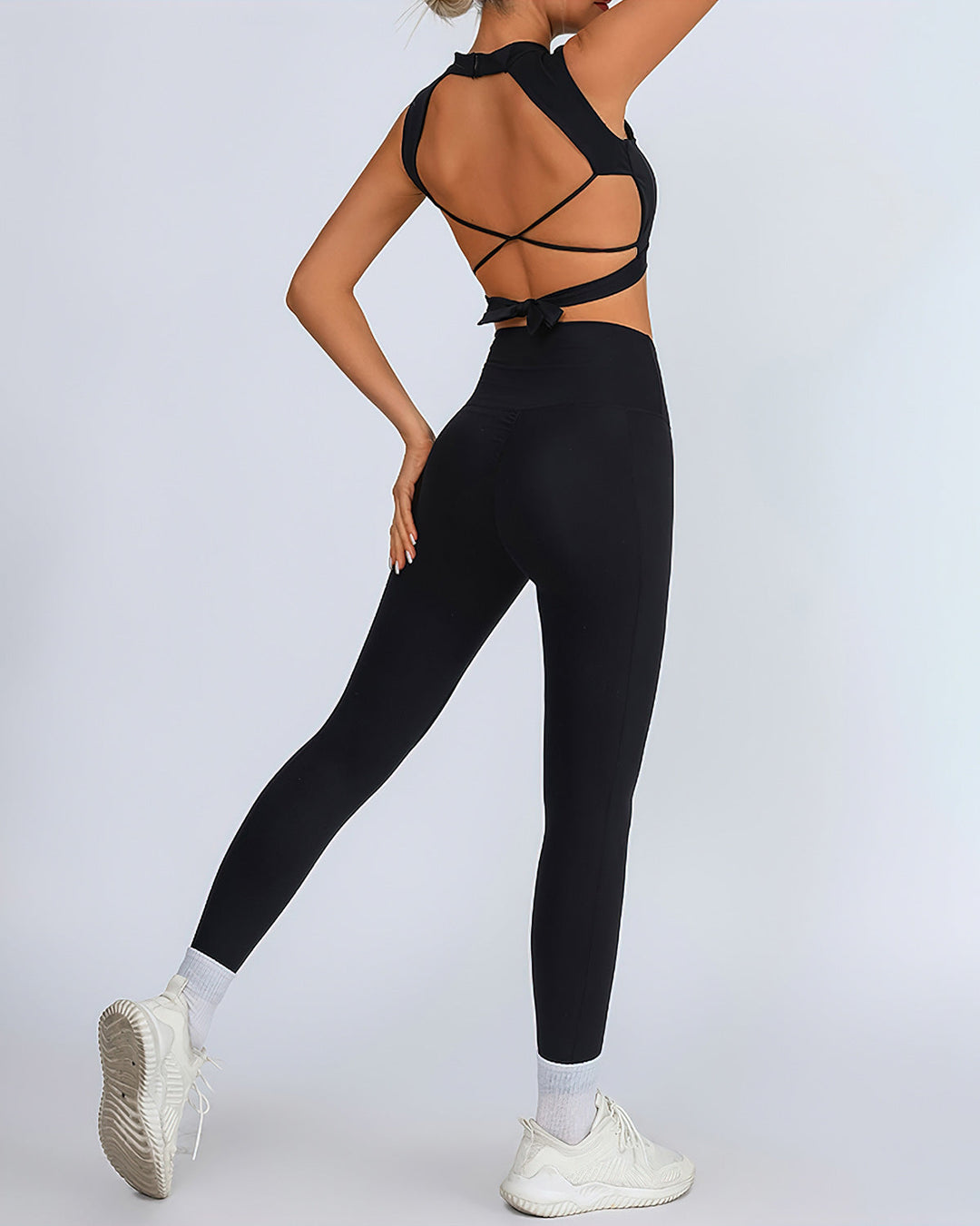 Rhea Crop Top - Black