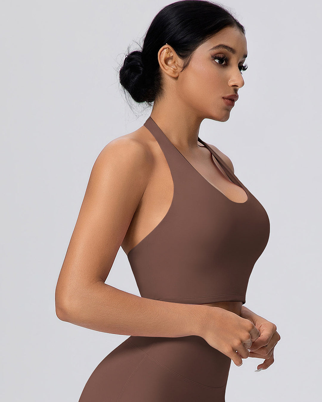 Rowan Fitness Top - Brown