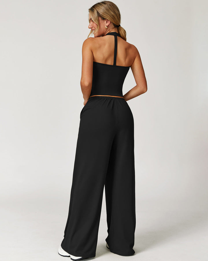 Rowena Crop Top - Black