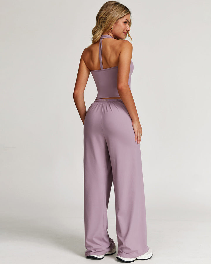 Rowena Crop Top - Purple