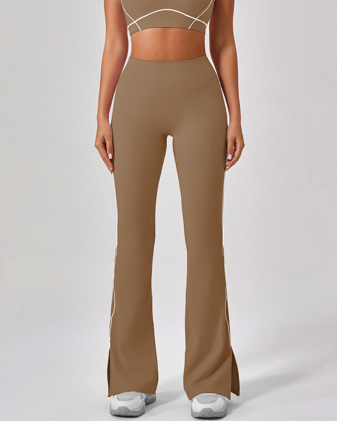 Ruby Flare Leggings - Brown