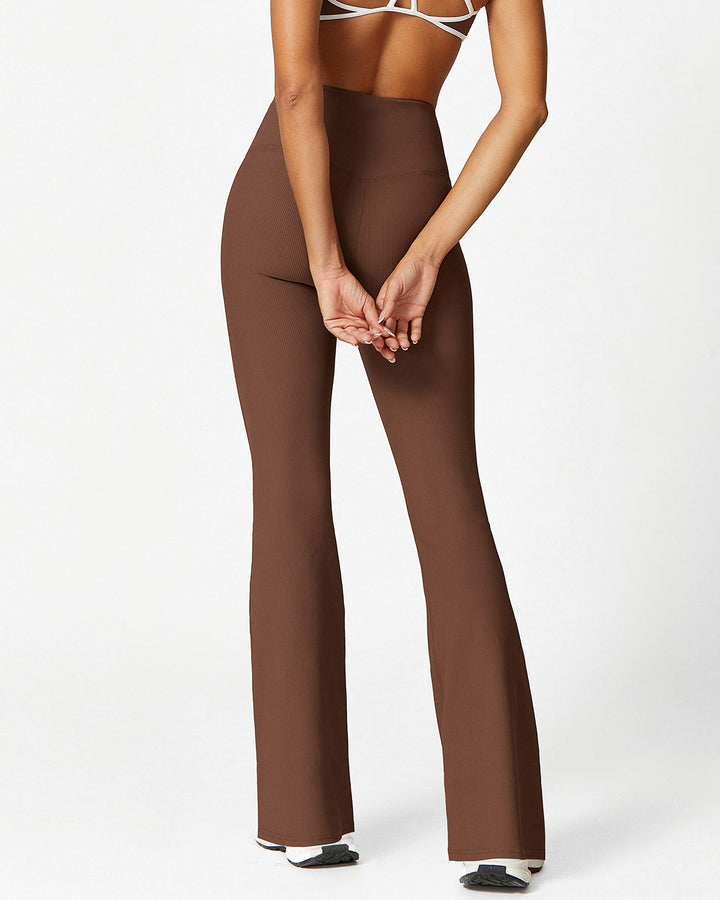 Sabrina Flare Leggings - Brown