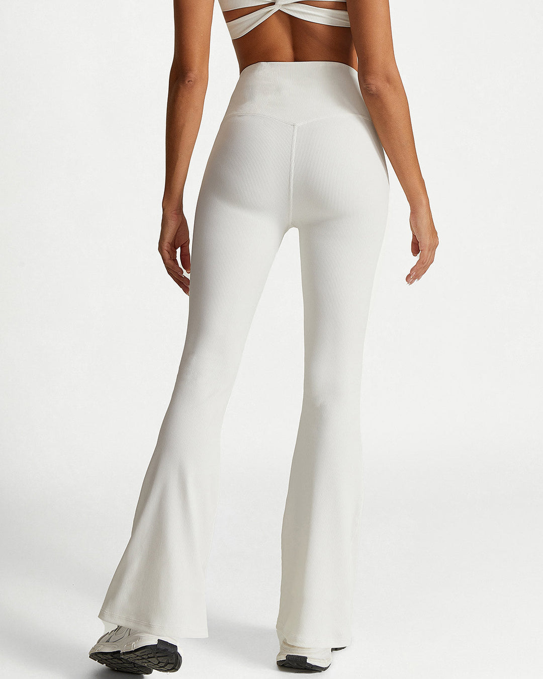 Sabrina Flare Leggings - White