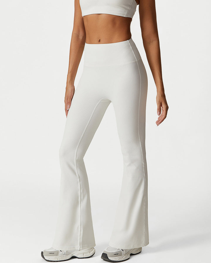 Sabrina Flare Leggings - White