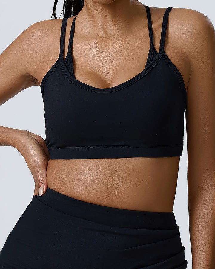 Saskia Sports Bra - Black