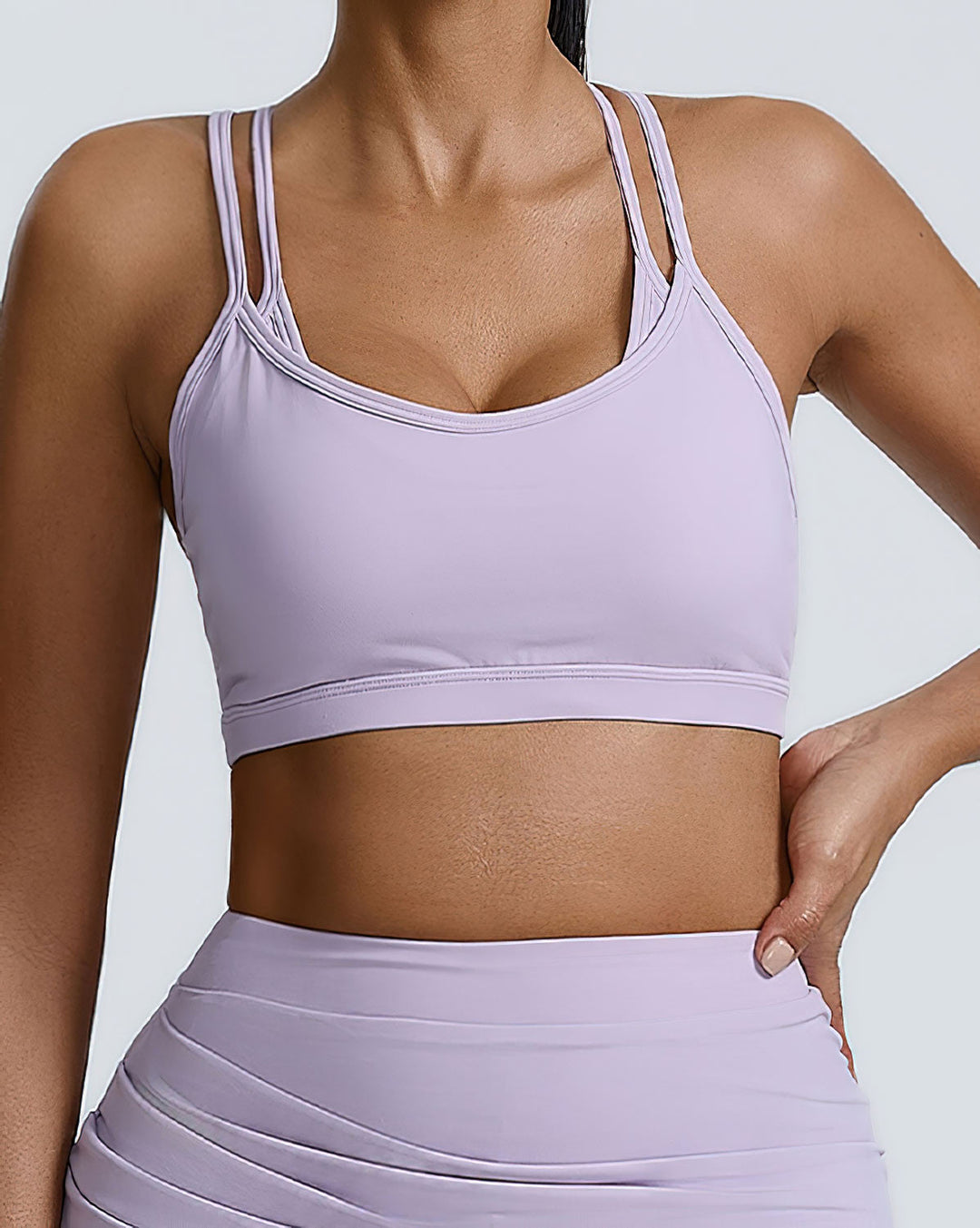 Saskia Sports Bra - Lilac