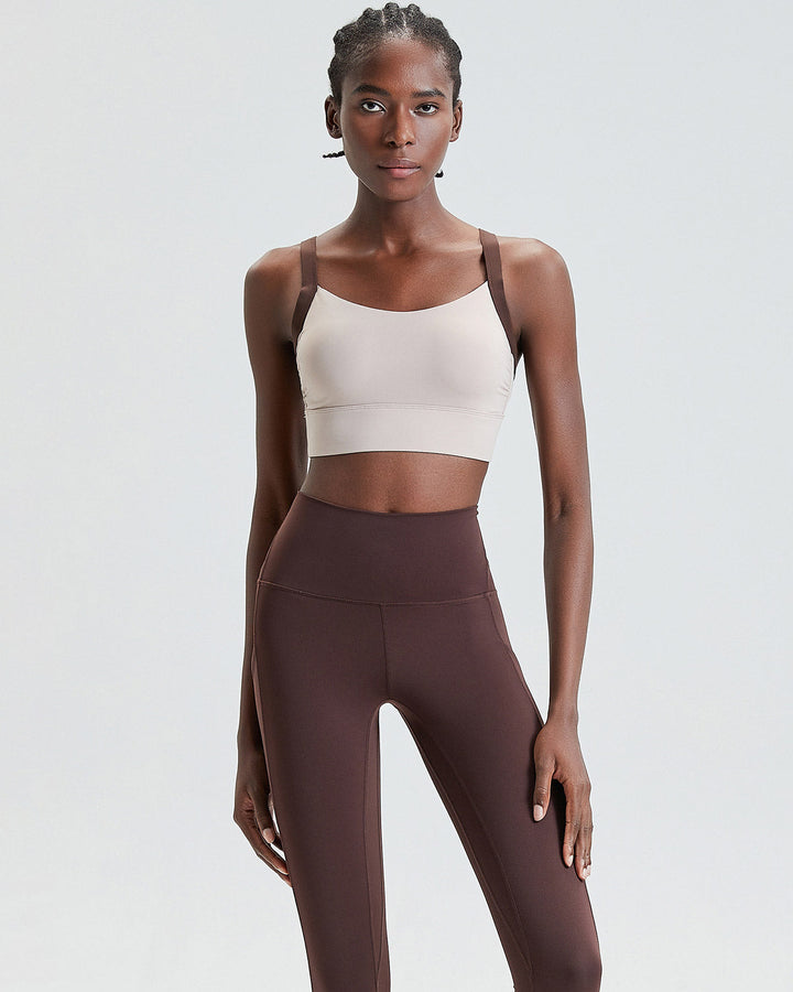 Tamsin Sports Bra - Brown
