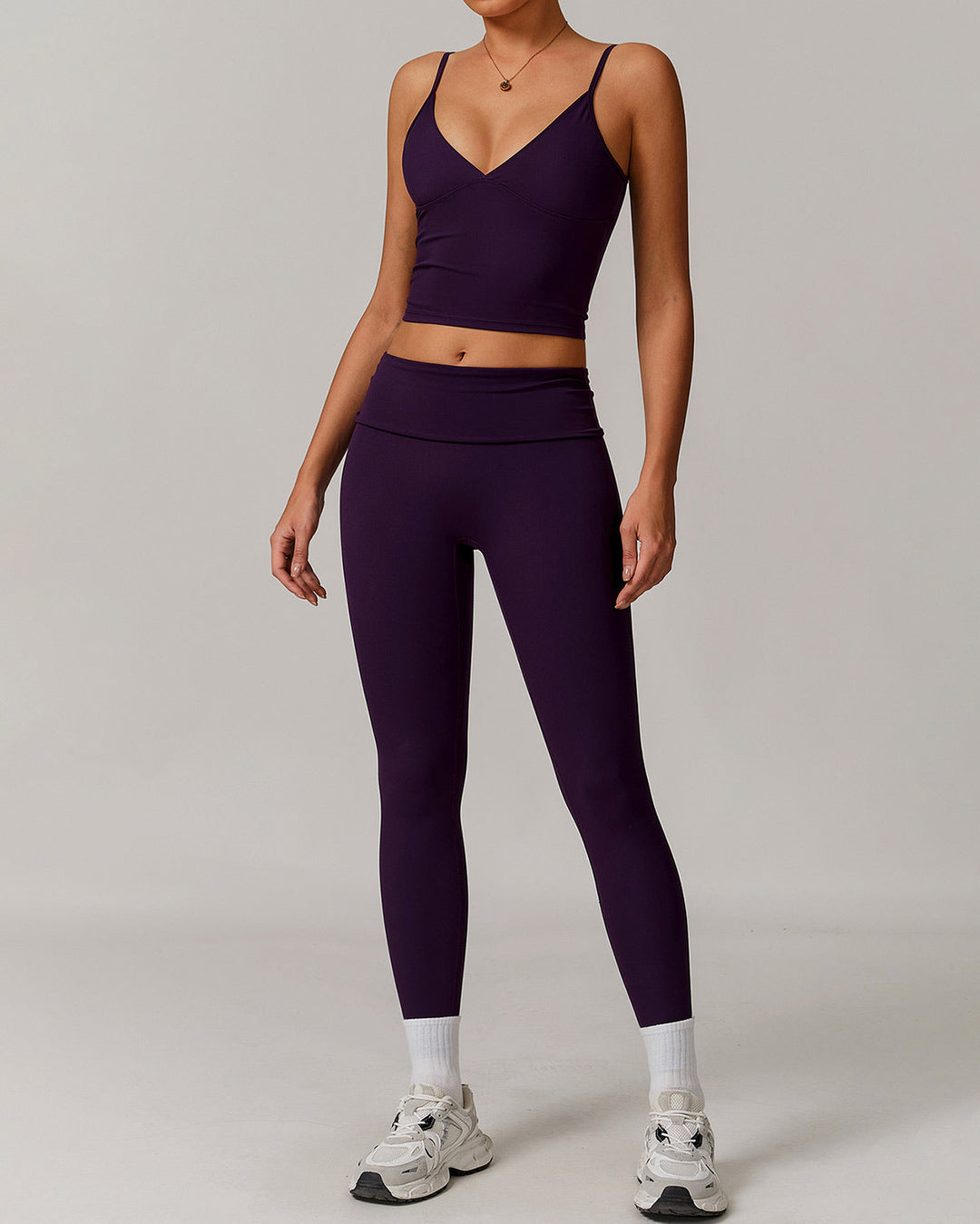 Thalassa Crop Top - Aubergine