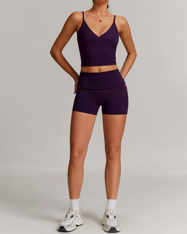 Thalassa Crop Top - Aubergine