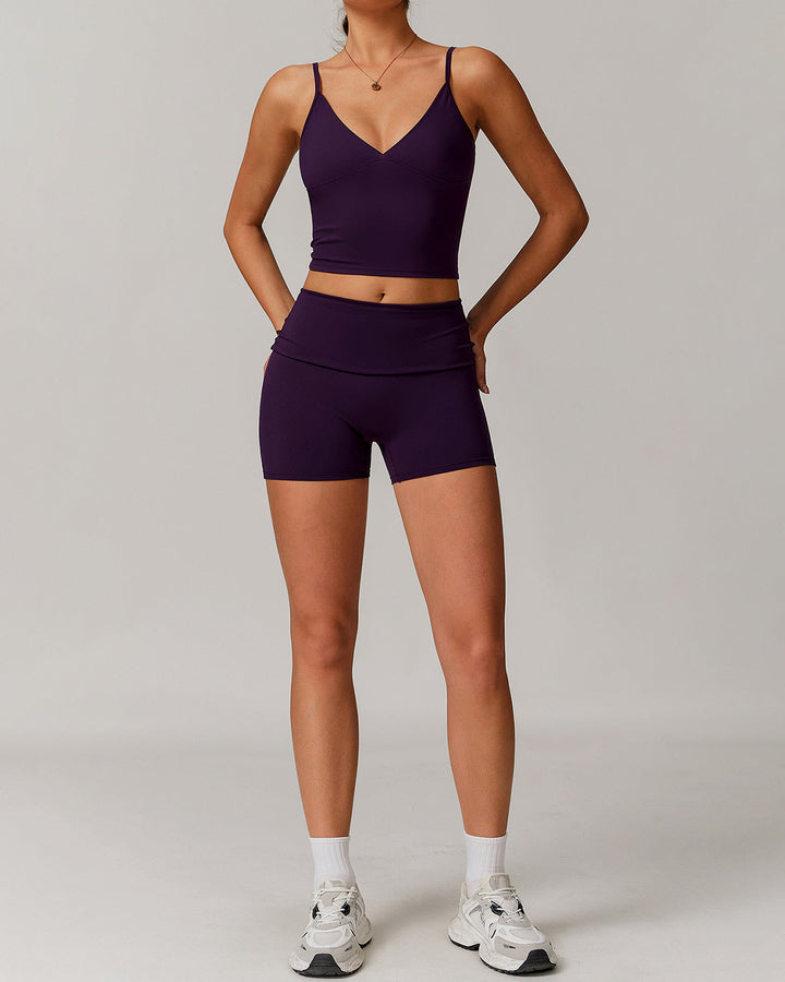 Thalassa Seamless Shorts - Aubergine